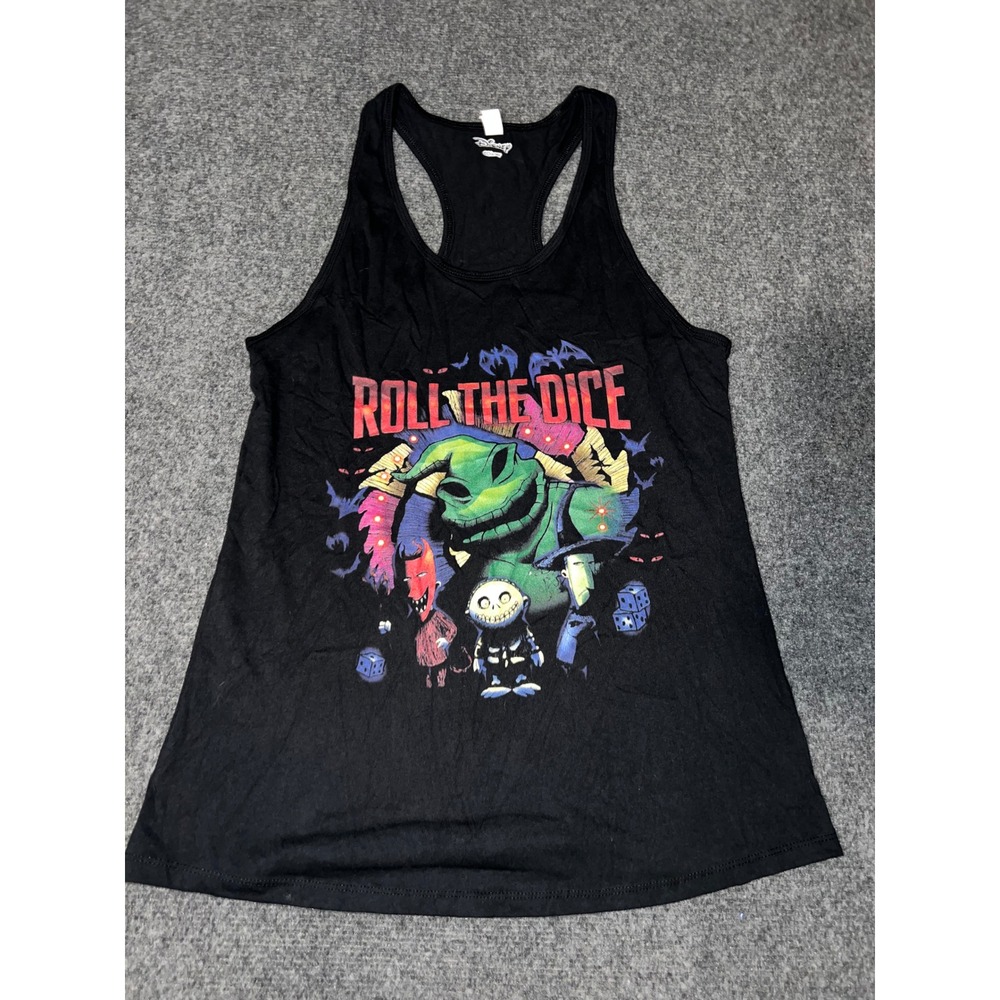 Disney Nightmare Before Christmas Oogie Boogie Roll The Dice Tank Top Black XXL